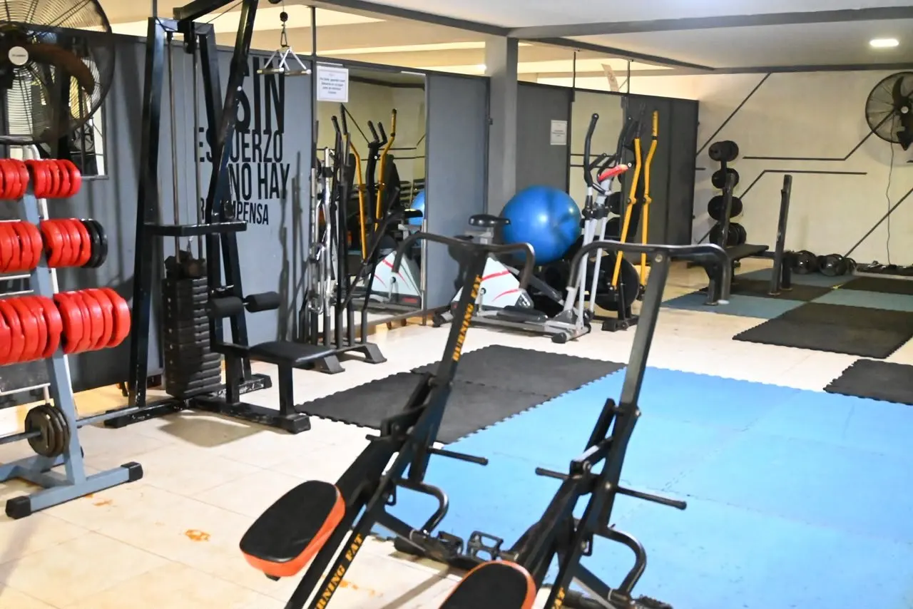 Sector de musculación del gimnasio